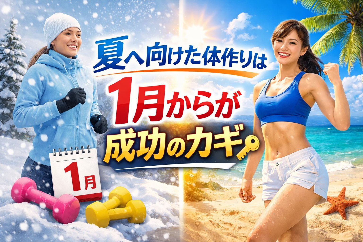 今年の夏に差がつく、1月から始める体作り!の画像